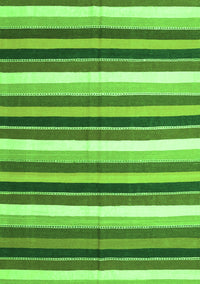 Abstract Green Contemporary Rug, con3005grn