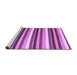 Sideview of Machine Washable Abstract Purple Contemporary Area Rugs, wshcon3005pur