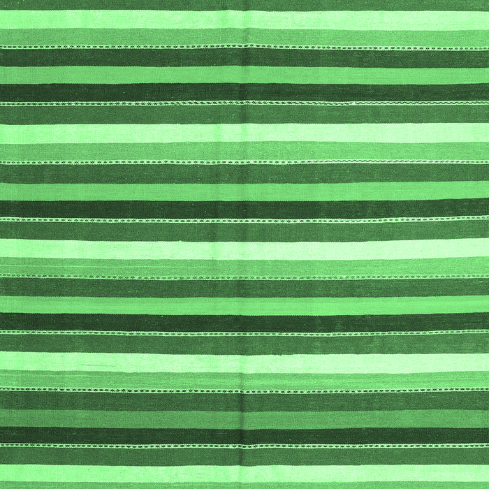 Square Abstract Emerald Green Contemporary Rug, con3005emgrn