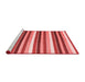 Contemporary Red Washable Rugs