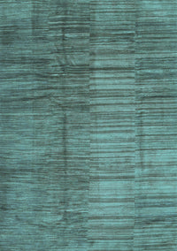 Abstract Light Blue Contemporary Rug, con3006lblu