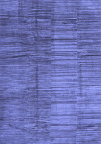 Abstract Blue Contemporary Rug, con3006blu