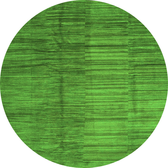 Square Abstract Green Contemporary Rug, con3006grn