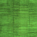 Serging Thickness of Abstract Green Contemporary Rug, con3006grn