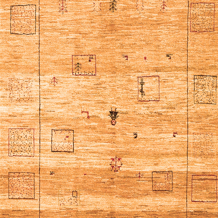 Abstract Orange Contemporary Rug, con3007org