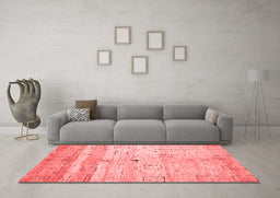 Contemporary Red Washable Rugs