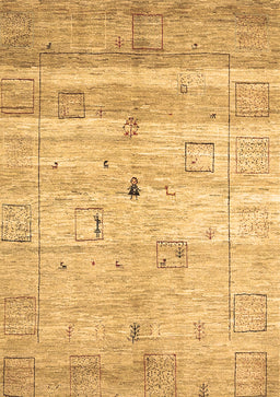 Abstract Brown Contemporary Rug, con3007brn