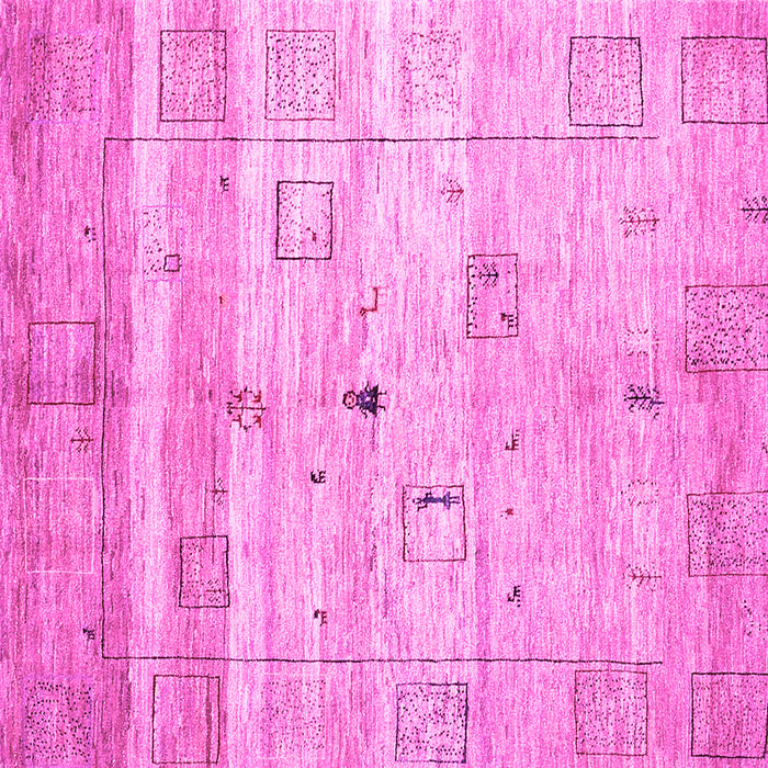Square Abstract Pink Contemporary Rug, con3007pnk