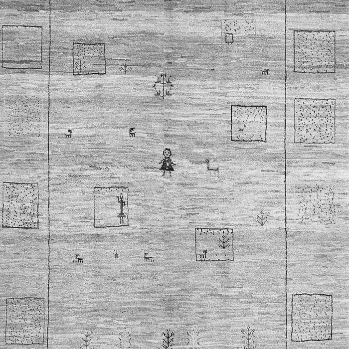 Abstract Gray Contemporary Rug, con3007gry