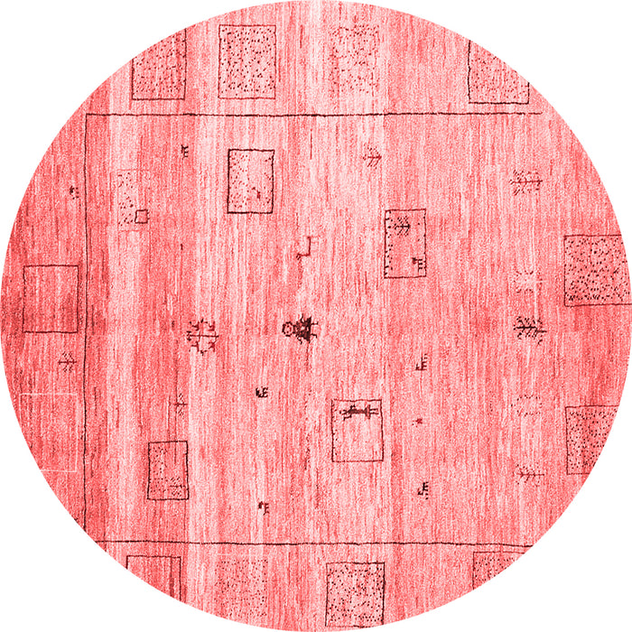 Abstract Red Contemporary Rug, con3007red