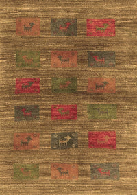 Abstract Brown Contemporary Rug, con3008brn