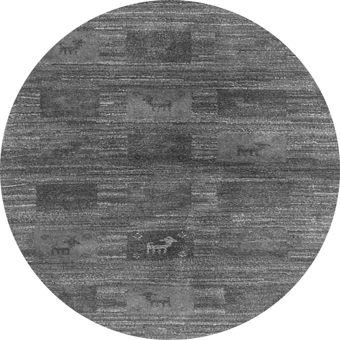 Square Abstract Gray Contemporary Rug, con3008gry
