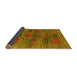 Sideview of Abstract Yellow Contemporary Rug, con3008yw