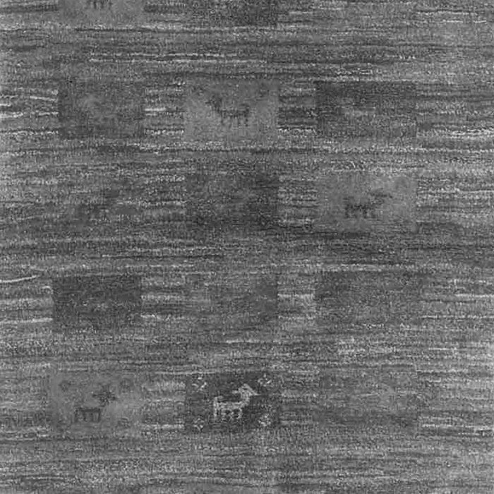 Serging Thickness of Machine Washable Abstract Gray Contemporary Rug, wshcon3008gry