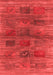 Abstract Red Contemporary Area Rugs