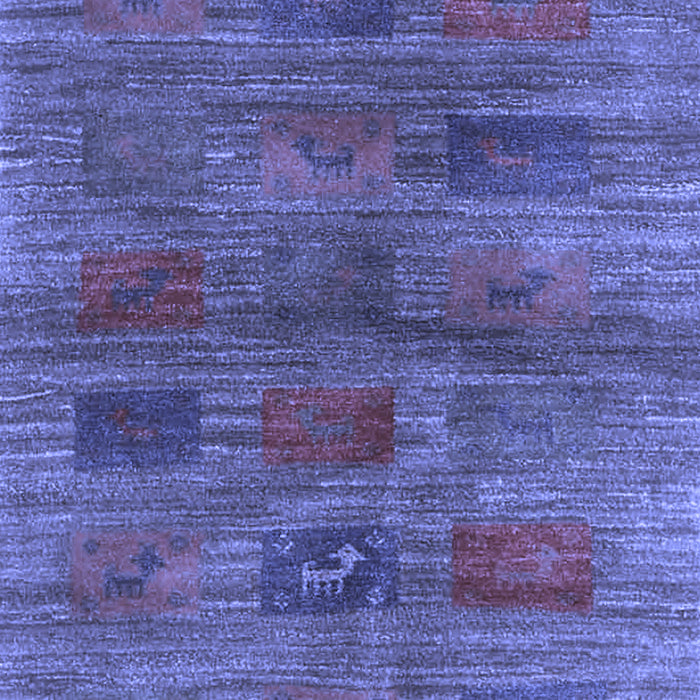Abstract Blue Contemporary Rug, con3008blu