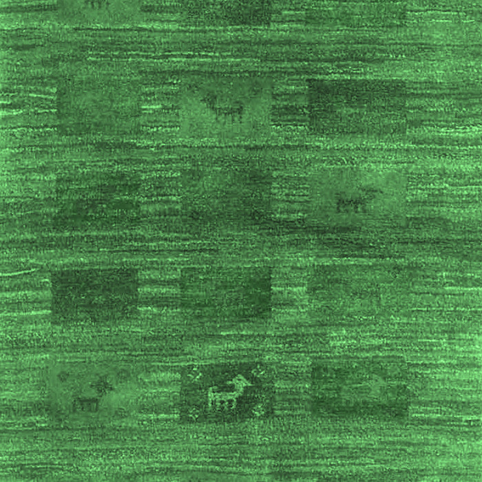 Machine Washable Abstract Emerald Green Contemporary Area Rugs, wshcon3008emgrn