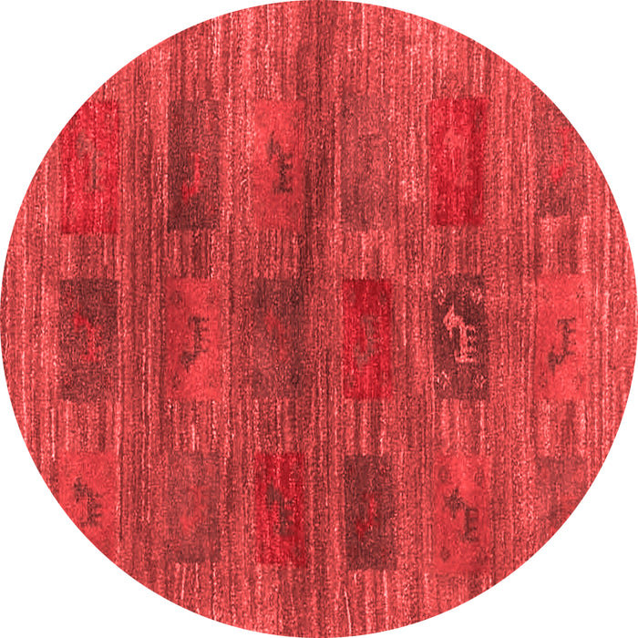 Machine Washable Abstract Red Contemporary Rug, wshcon3008red