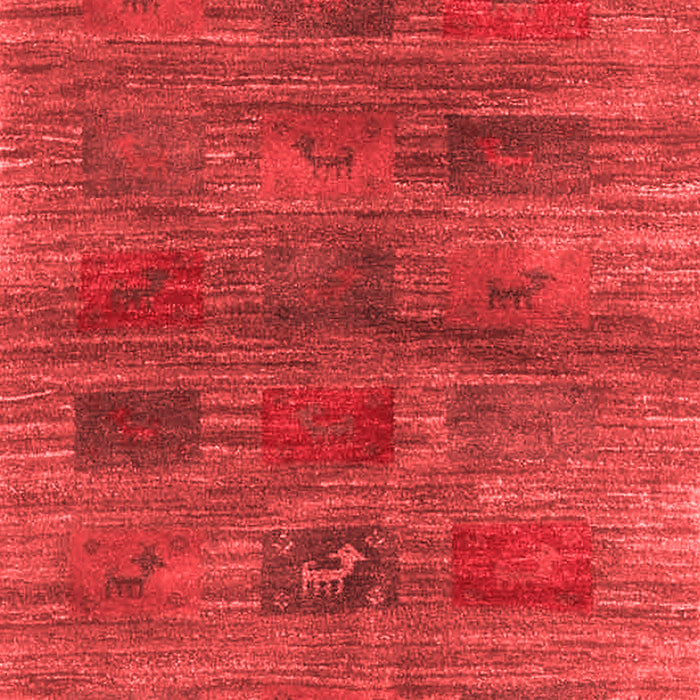 Machine Washable Abstract Red Contemporary Rug, wshcon3008red
