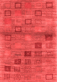 Abstract Red Contemporary Rug, con3009red