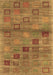 Abstract Brown Contemporary Rug, con3009brn