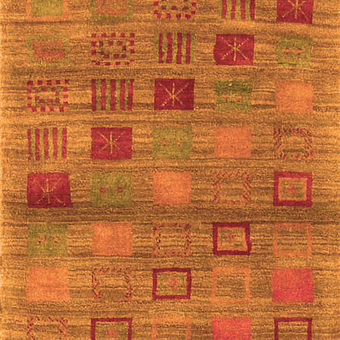 Abstract Orange Contemporary Rug, con3009org