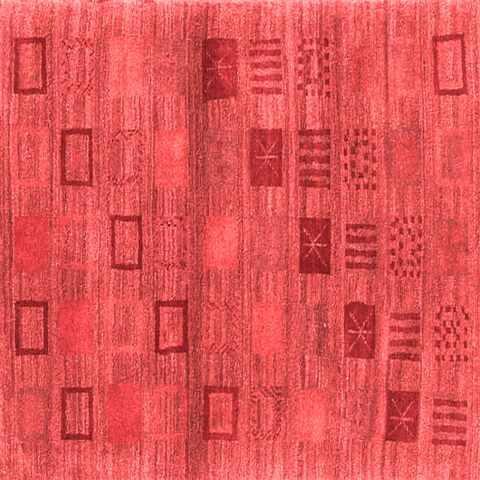 Machine Washable Abstract Red Contemporary Rug, wshcon3009red