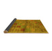 Sideview of Abstract Yellow Contemporary Rug, con3009yw