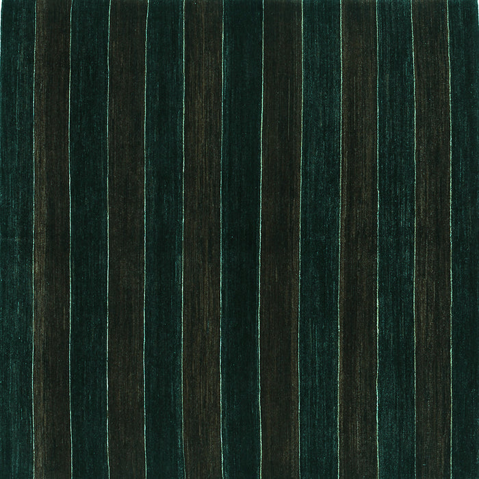 Square Machine Washable Abstract Turquoise Contemporary Area Rugs, wshcon300turq