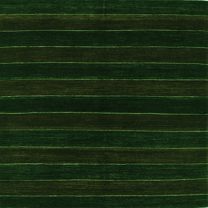 Round Machine Washable Abstract Green Contemporary Area Rugs, wshcon300grn