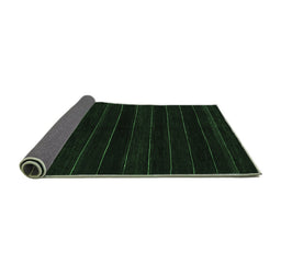 Sideview of Abstract Emerald Green Contemporary Rug, con300emgrn