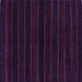 Square Machine Washable Abstract Purple Contemporary Area Rugs, wshcon300pur