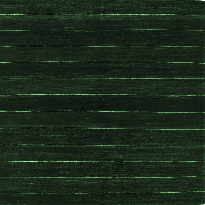 Square Abstract Emerald Green Contemporary Rug, con300emgrn