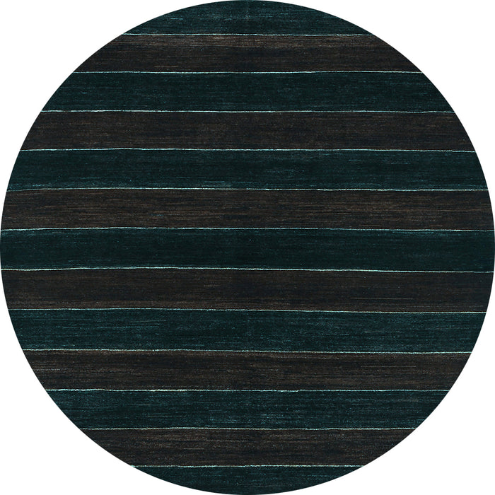 Round Machine Washable Abstract Light Blue Contemporary Rug, wshcon300lblu