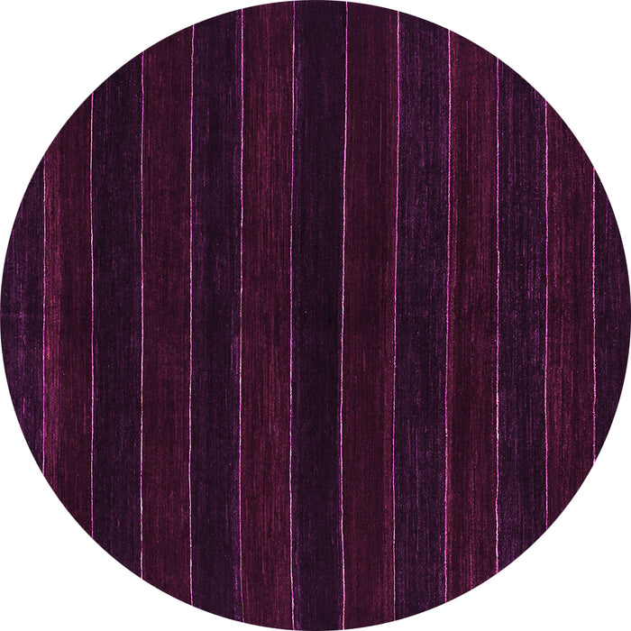 Round Machine Washable Abstract Pink Contemporary Rug, wshcon300pnk