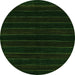 Machine Washable Abstract Green Contemporary Area Rugs, wshcon300grn