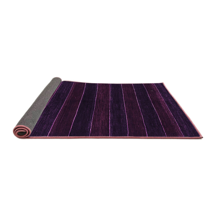 Sideview of Abstract Purple Contemporary Rug, con300pur