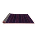 Sideview of Abstract Purple Contemporary Rug, con300pur