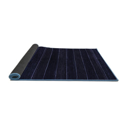 Sideview of Abstract Blue Contemporary Rug, con300blu