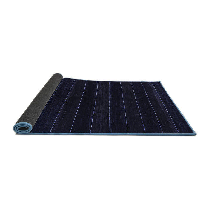 Sideview of Abstract Blue Contemporary Rug, con300blu