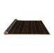 Sideview of Abstract Brown Contemporary Rug, con300brn