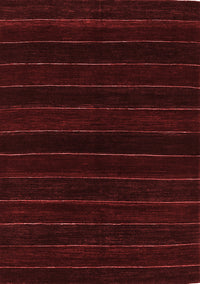 Abstract Red Contemporary Rug, con300red