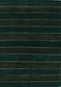 Abstract Turquoise Contemporary Rug, con300turq