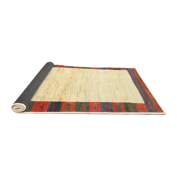 Thickness of Contemporary Sun Yellow Modern Rug, con3010