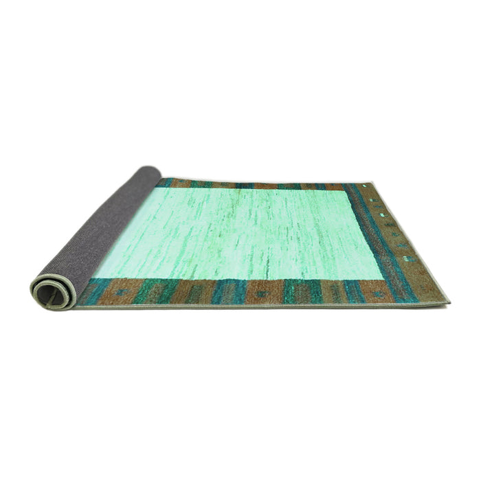 Sideview of CON3010X Turquoise CON3010X Rug, con3010turq