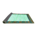 Sideview of CON3010X Turquoise CON3010X Rug, con3010turq
