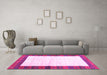 Machine Washable CON3010X Pink CON3010X Rug in a Living Room, wshcon3010pnk