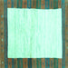Square CON3010X Turquoise CON3010X Rug, con3010turq