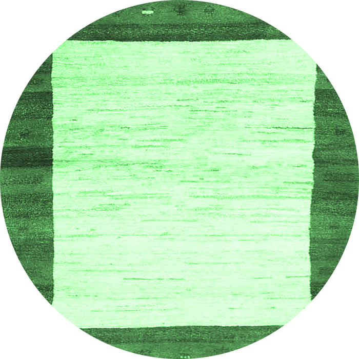 Round Machine Washable CON3010X Emerald Green CON3010X Area Rugs, wshcon3010emgrn
