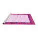 Sideview of Machine Washable CON3010X Pink CON3010X Rug, wshcon3010pnk